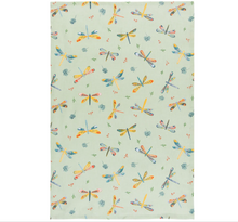 Load image into Gallery viewer, Woven Print Tea Towel - Dragonfly
