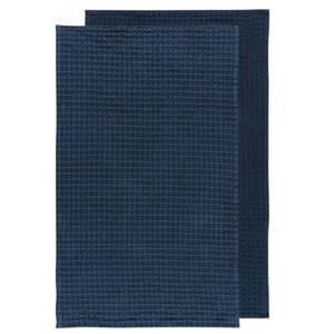 Second Spin Waffle Tea Towel - Navy