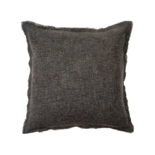 Load image into Gallery viewer, Selena Linen Pillow - Dark Grey
