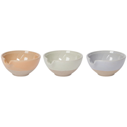Set Of 3 Mini Spout Bowls - Aster