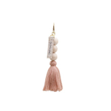 Load image into Gallery viewer, Single Muted Clay Beaded Tassel Keychain
