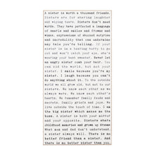 Load image into Gallery viewer, Sisters - Typewriter Sign
