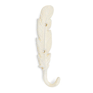 Slim Feather Hook - Antique White