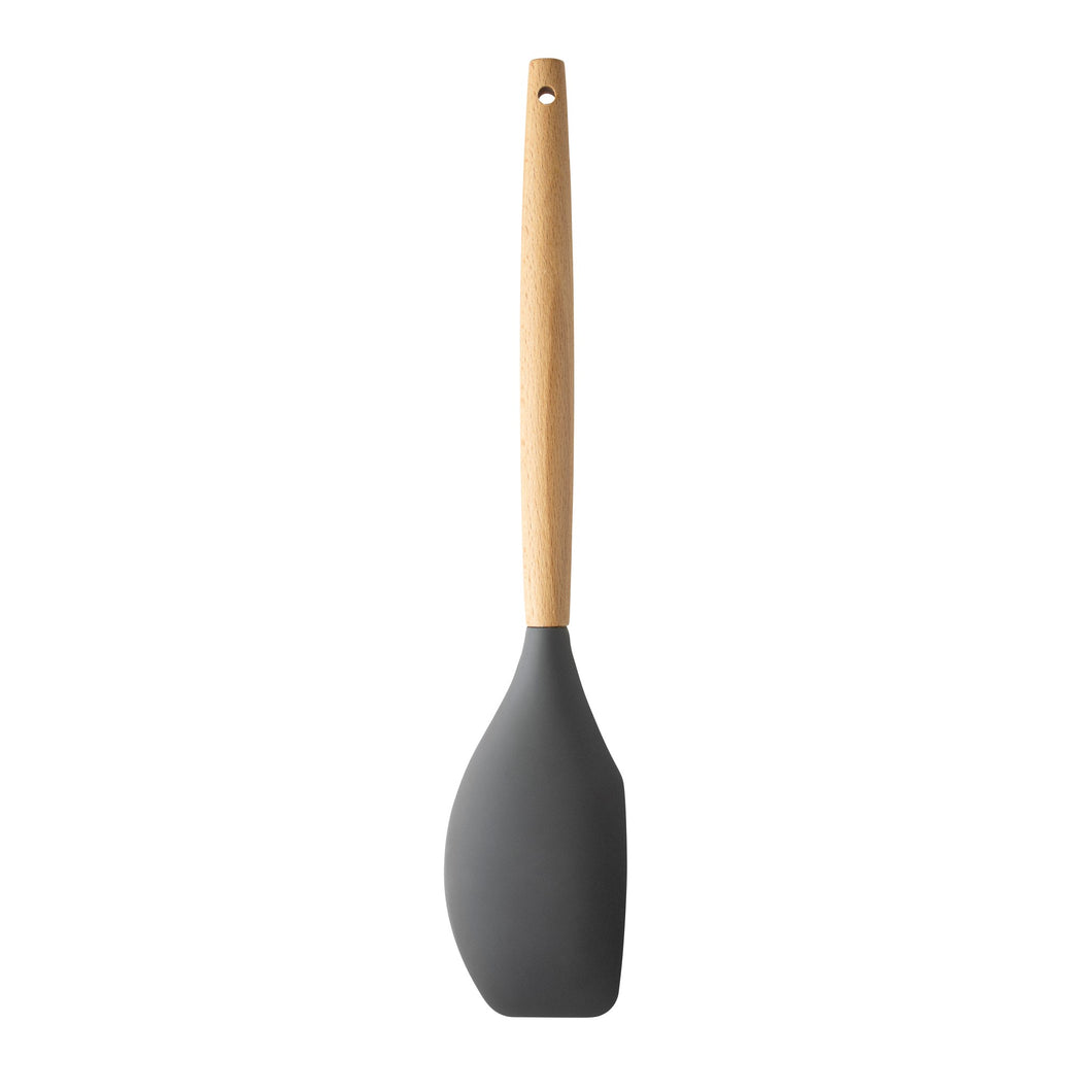 Spatula - Silicone With Beech Wood Handle