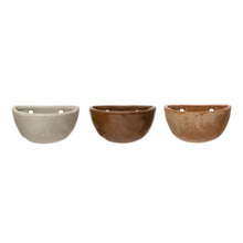 Load image into Gallery viewer, Stoneware Wall Planter Reactive Glaze - Small
