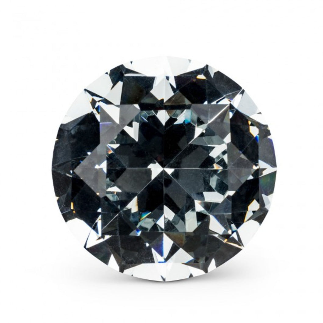 Crystal Flat Knob - Large