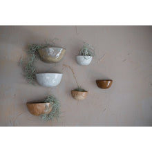 Load image into Gallery viewer, Stoneware Wall Planter Reactive Glaze - Large
