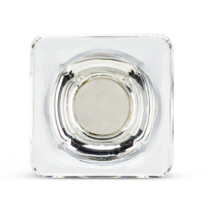 Square Flat Clear Knob Large