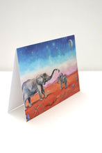 Load image into Gallery viewer, Elephant Art Greeting Card
