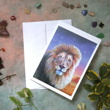 Load image into Gallery viewer, Lion Art Greeting Card
