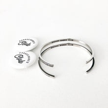 Load image into Gallery viewer, Badass Babes Club Bangle - Stainless Steel
