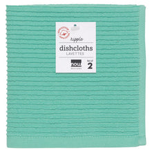 Load image into Gallery viewer, Ripple Dishcloths Set of 2 - Lucite Green

